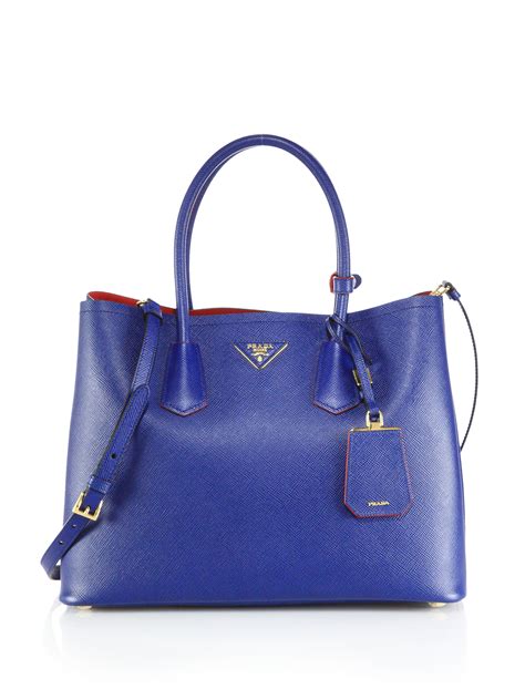 prada bag blue color|prada bucket bag saffiano.